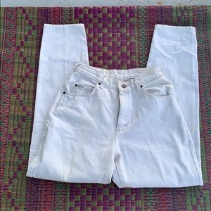 Vintage high rise tan lee jeans !